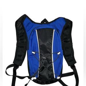 Blue White And Black Outdoors Hiking, Biking Hydration Camel Water Bag Backpack